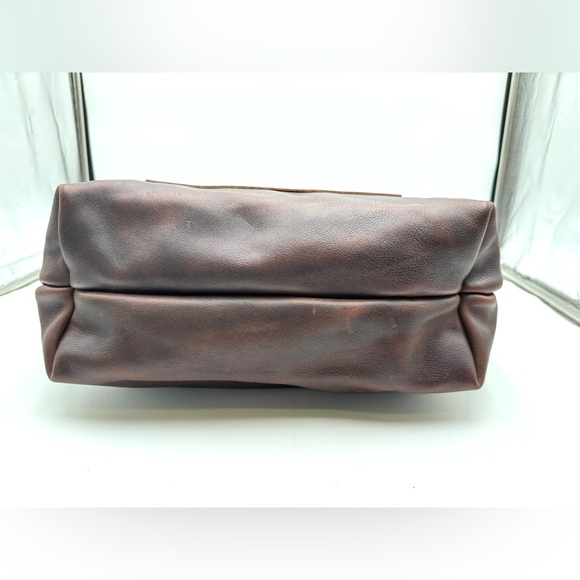 PORTLAND LEATHER GOODS LEATHER TOTE BAG ZIPPER-COLDBREW - Picture 5 of 7